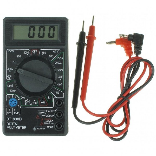 Multimetre VS 39 T avec cable de mesure et sonde de temperature