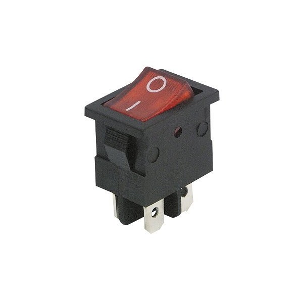 Mini Interrupteur à bascule ON-OFF avec voyant à LED rouge 12V 16A