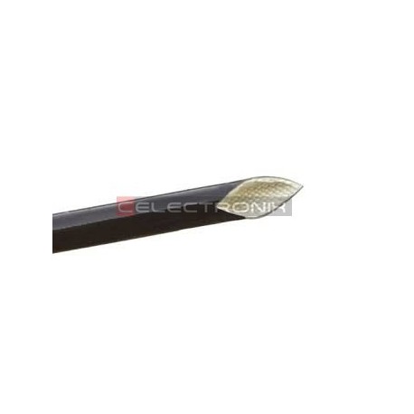 Gaine Tressee Noir 12mm par metre  Gestion et protection des fils Tunisie