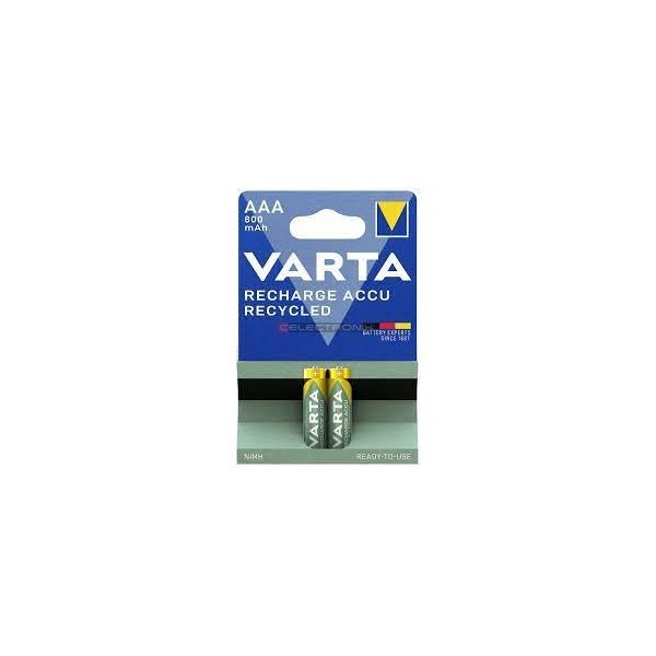 VARTA - Boite de 10 Piles Rechargeable AAA 800mAh Varta