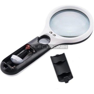 Loupe portative avec 3 LED