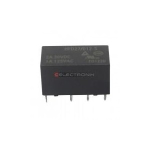 Relais 12V DPDT, 12VDC, 8A,...