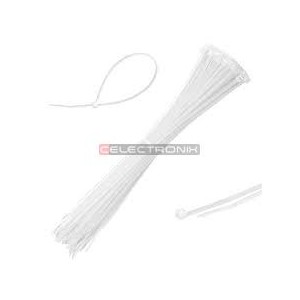 Serre cable 2.5x160mm blanc